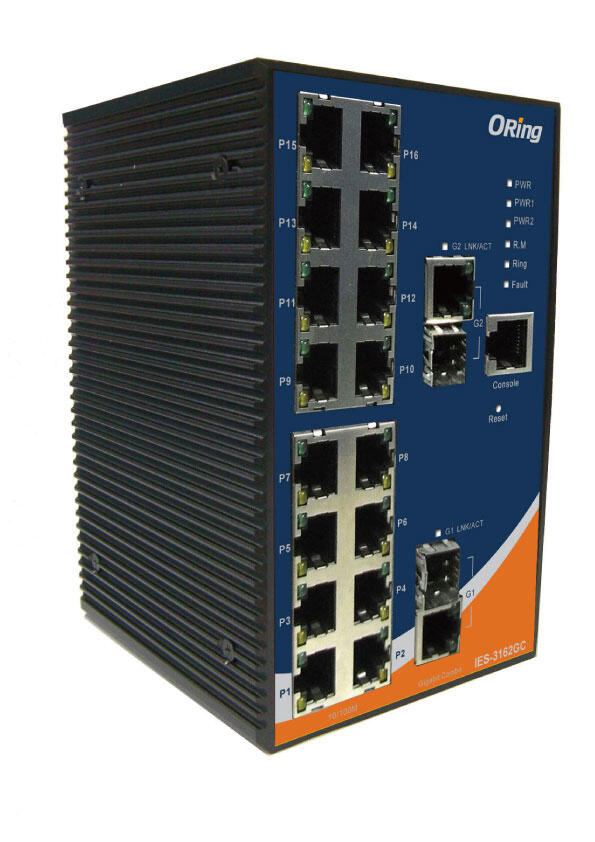ORING-IES-3162GC ORing Industrial Networking Corp. IES-3162GC ORing FastE 16x 10/100TX + 2x SFP/RJ45 Managed Switch, Rugged